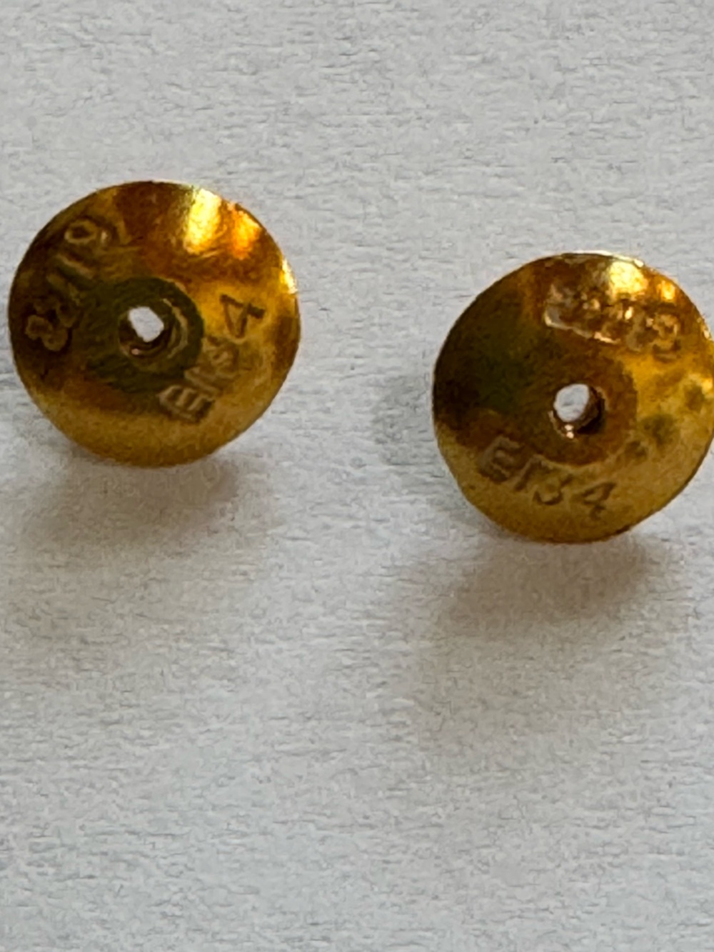 22k Gold Stud Earrings - Women Jewelry - Picture 5 of 5